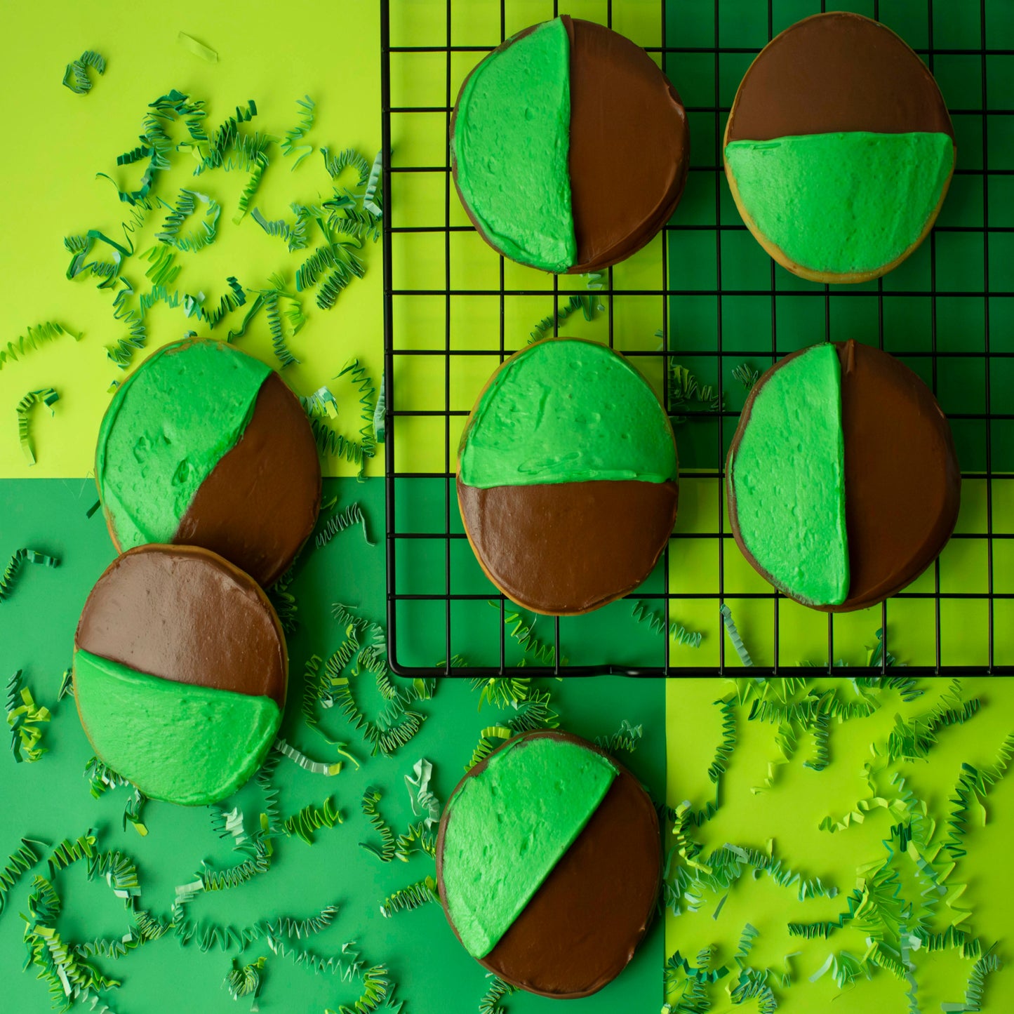 Hemstrought's Shamrock Green Halfmoon Cookies