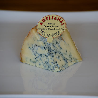 Stilton blue cheese from Great Britain UK